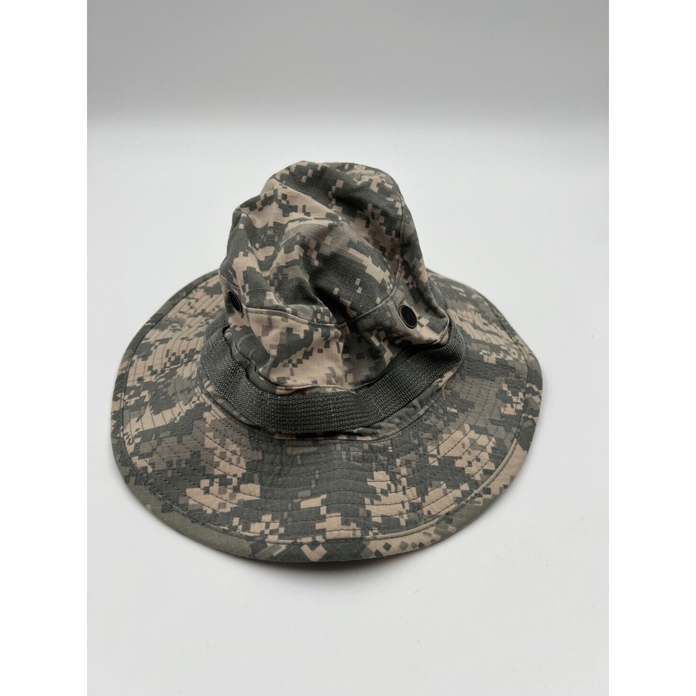 US Army Issue ACU Type IV Boonie Sun Hat Digital Camo Size 7 1/8 Bernard Cap Co